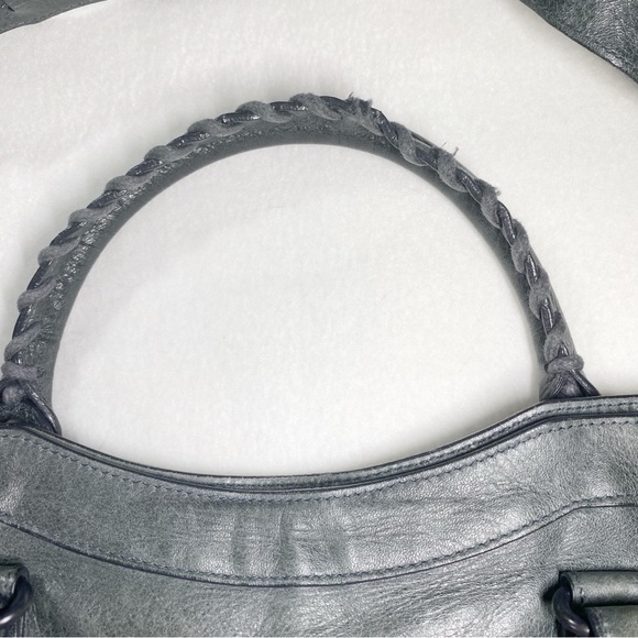 2009 Balenciaga The City Bag 115748 Anthracite 2Way Tote Lambskin - Picture 2 of 16